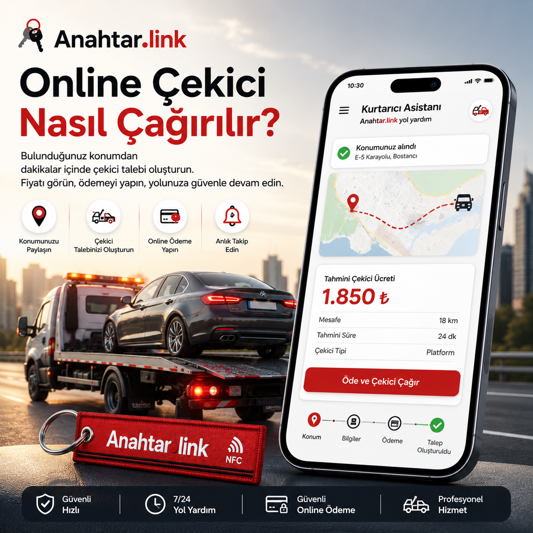 Nasıl Online Çekici Çağırabilirim?