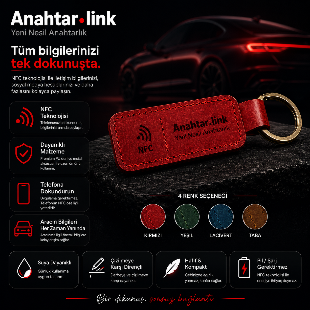 NFC Araba Anahtarlığı