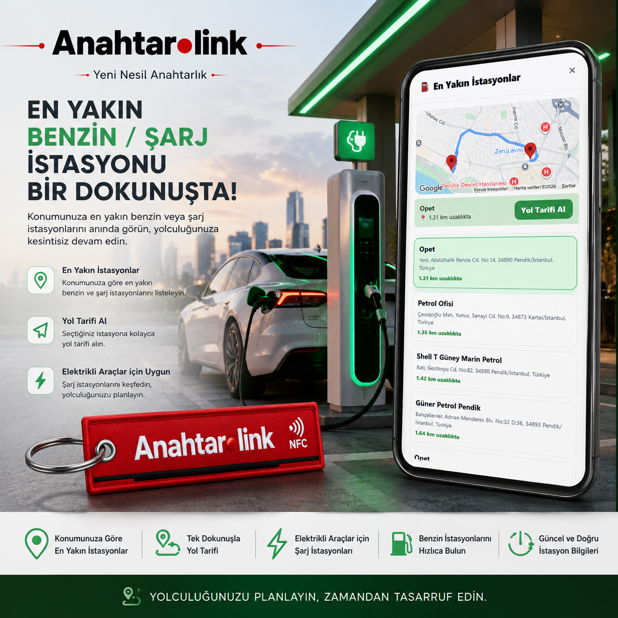 NFC Araba Anahtarlığı
