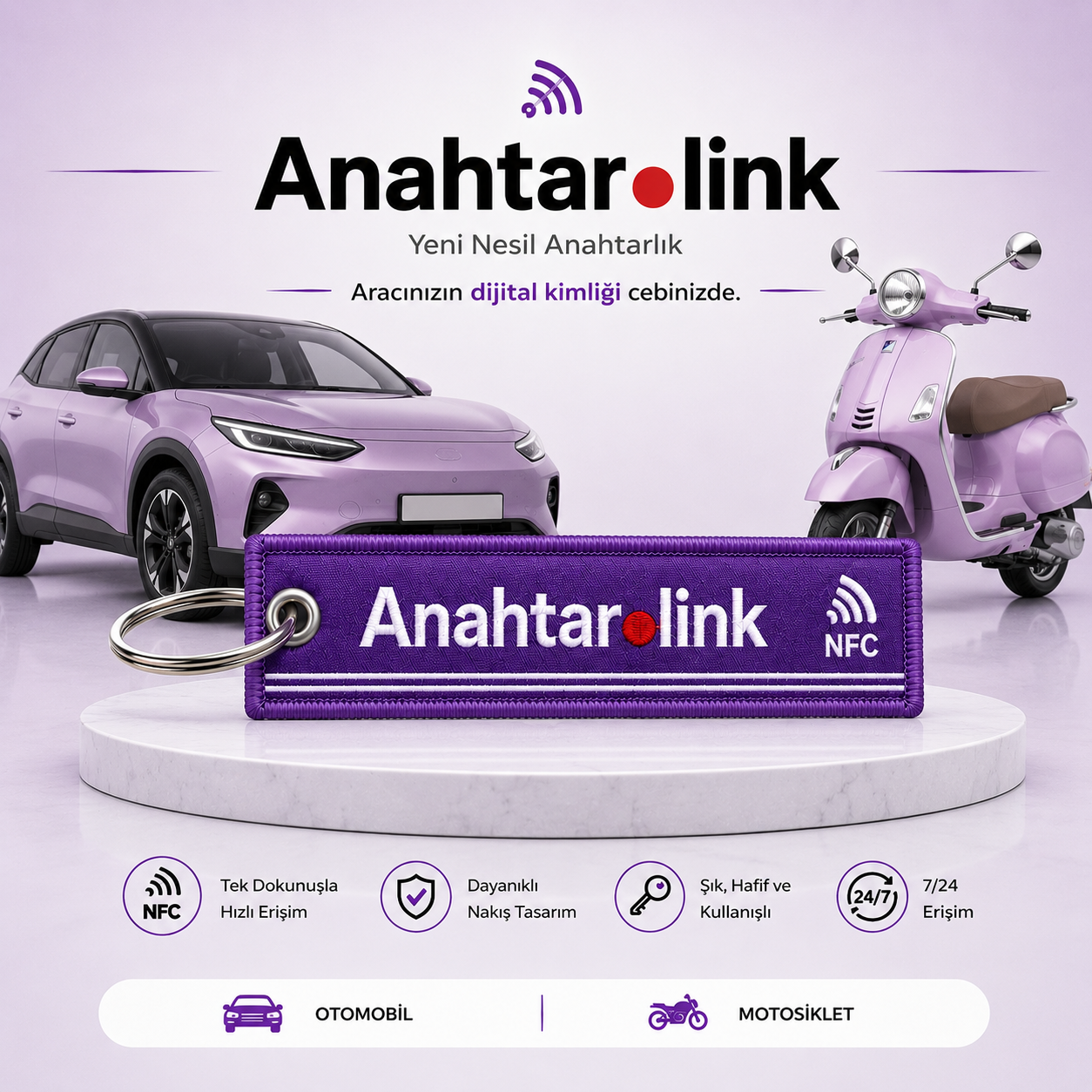 NFC Araba Anahtarlığı