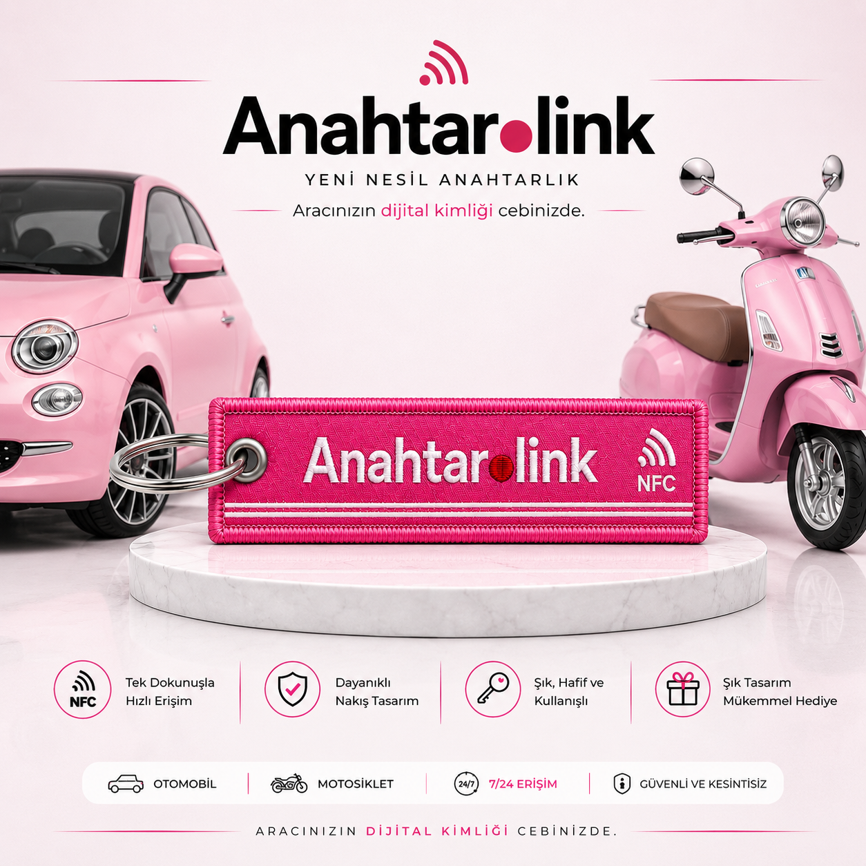 NFC Araba Anahtarlığı