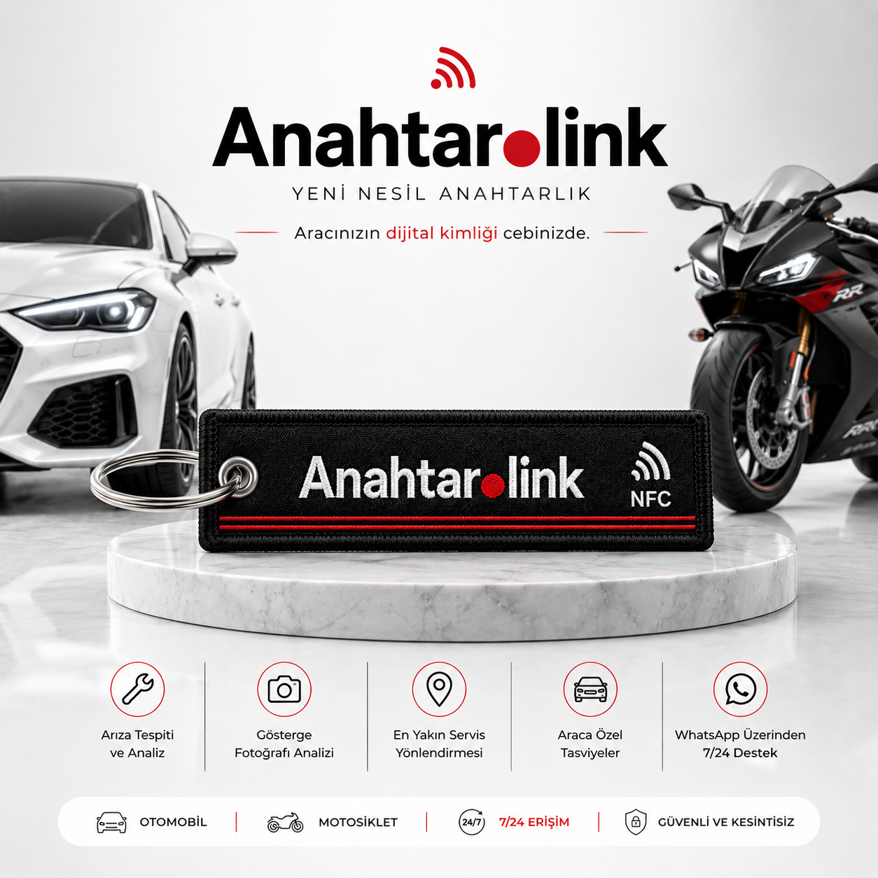 NFC Araba Anahtarlığı